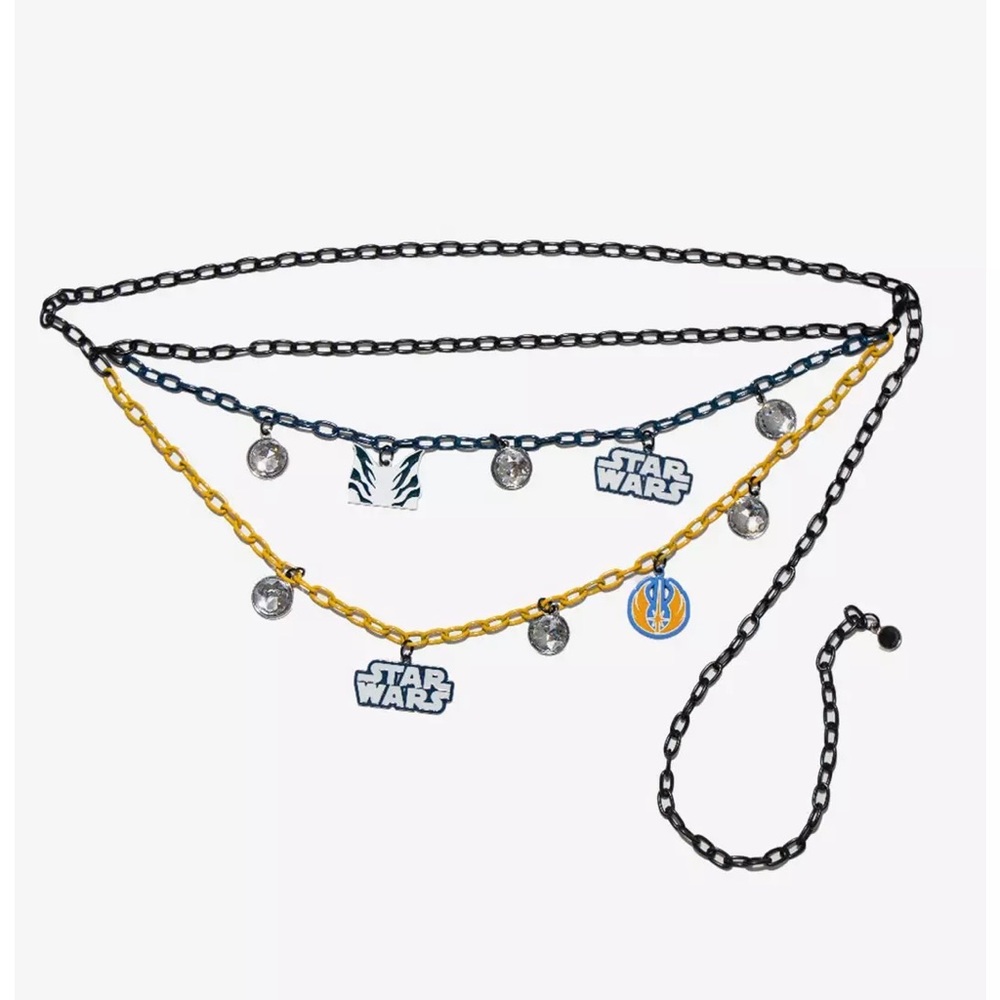 Disney Star Wars Themed Multi-Layer Chain Belt with Charms